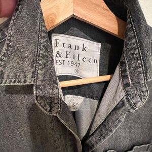 Frank and Eileen Rory Maxi Dress - Distressed denim (faded black)